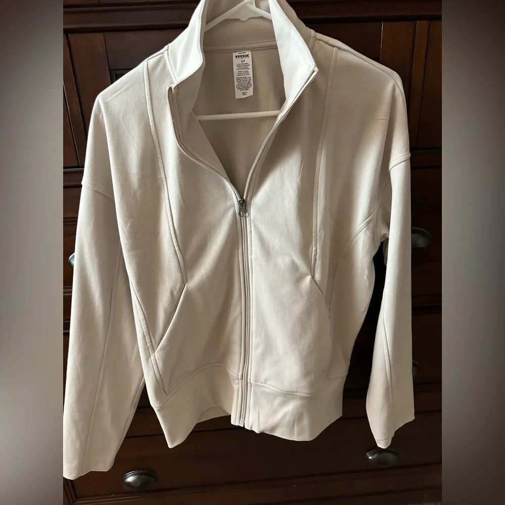 RBX Women's Cream zip up  Jacket  Small